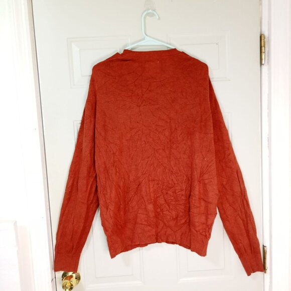 St. Johns Bay XL Copper V-Neck Sweater Men - Picture 5 of 8